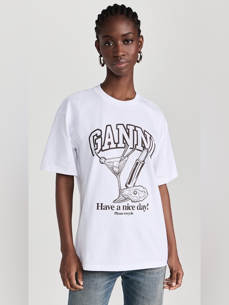 Ganni Martini Tee - (Stained - See Photos)
